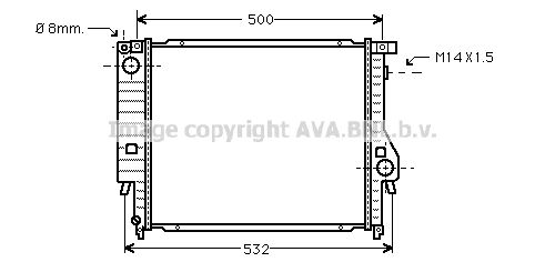 AVA QUALITY COOLING Radiators, Motora dzesēšanas sistēma BWA2098